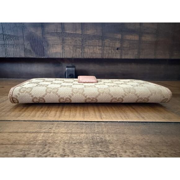 GUCCI Monogram Metal Bar Continental Long Wallet - Picture 7 of 15